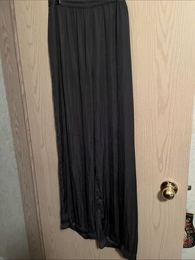 Grey Women's Wide Leg Pj Bottoms  - Sleek Lightweight